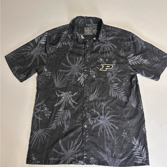 Colosseum Other - Purdue Boilermakers Colosseum Hawaiian Shirt Mens Medium Button Up Performance